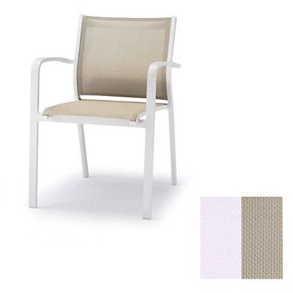 Stackable chair with arms - Silvia | Grattoni