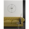 Wall Clock in Metal and Wood