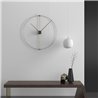 Wall Clock in Metal and Wood