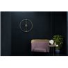 Wall Clock in Metal and Wood - Euclideo