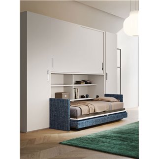 Transformable Space-Saving Wall with Bed - Sorrento | IsaProject