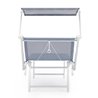 Sun Lounger aluminum structure blue