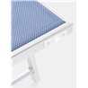 Sun Lounger aluminum structure blue