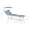 Sun Lounger aluminum structure blue