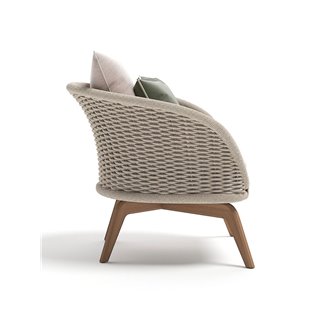 Wooden Armchair in Rope - Ludo | Atmosphera