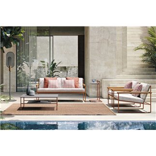 Outdoor Aluminum and Rope Armchairs - Pipe