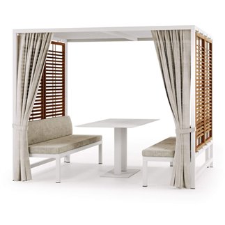 Gazebo di Design con Panche - Alcova Dining | Atmosphera