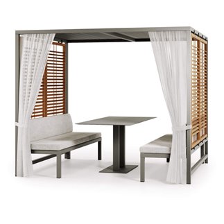 Gazebo di Design con Panche - Alcova Dining | Atmosphera