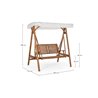 Wooden Outdoor Rocking Chair - Norma