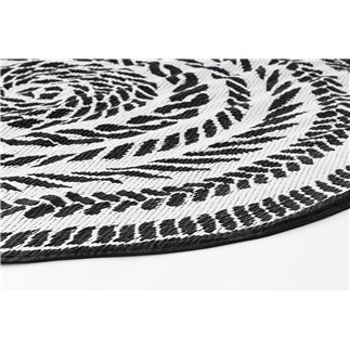 Black and White Round Rug - Tibet | ISA Project