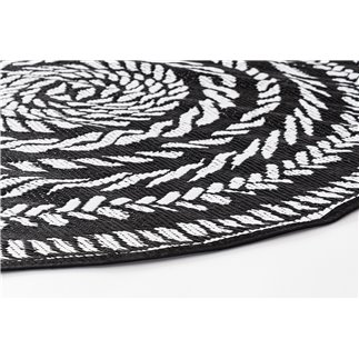 Black and White Round Rug - Tibet | ISA Project