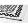 Rectangular Rug black white detail