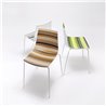 Stackable chair without armrests - Colorfive