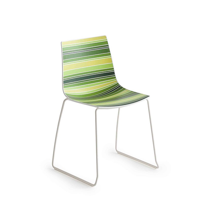 Stackable chair with sled legs - Colorfive S | Gaber