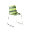 Stackable chair with sled legs - Colorfive S