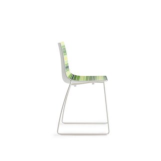 Stackable chair with sled legs - Colorfive S