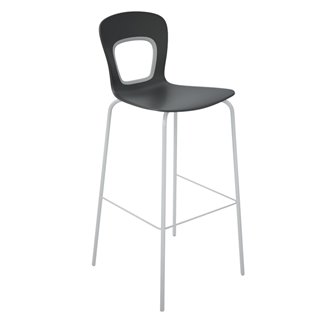 High bar stool with footrest - Blog NA | Gaber