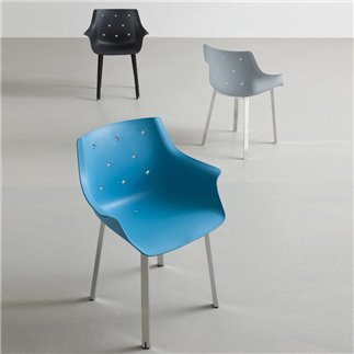 Colorful chair with armrests - More NA | Gaber