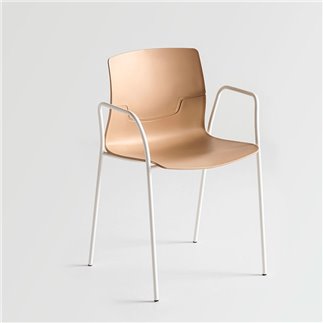 Stackable chair with armrests - Slot Fill TB | Gaber