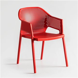 Stackable bar chair with armrests - Minush | Gaber