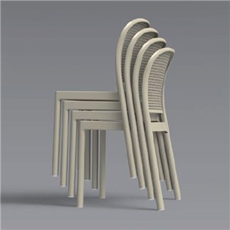 Stackable colourful chair - Panama | Gaber