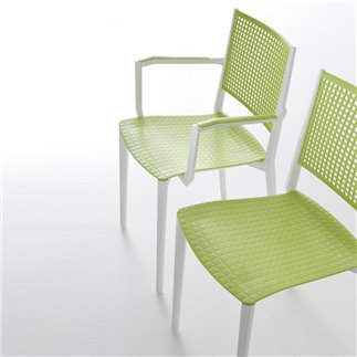 Colourful chair with/without armrests - Kalipa