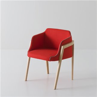 Design Armchair wooden legs - Chevalet BL | Gaber