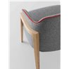 Poltroncina di design con gambe in legno - Chevalet BL