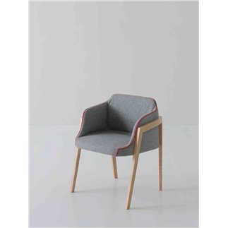 Design Armchair wooden legs - Chevalet BL | Gaber