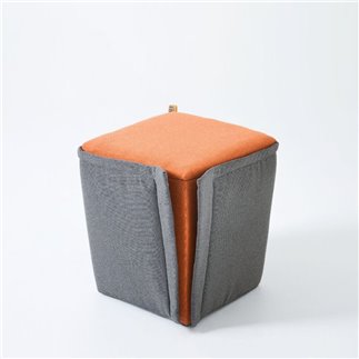 Coloured pouf in fabric - Finferlo | Gaber