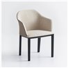 Fabric or eco-leather Upholstered Armchair - Manaa TP