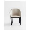 Fabric or eco-leather Upholstered Armchair - Manaa TP