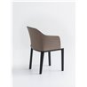 Fabric or eco-leather Upholstered Armchair - Manaa TP