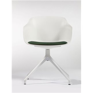 Meeting room chair on spokes or wheels - Dame U | Gaber