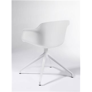 Meeting room chair on spokes or wheels - Dame U | Gaber