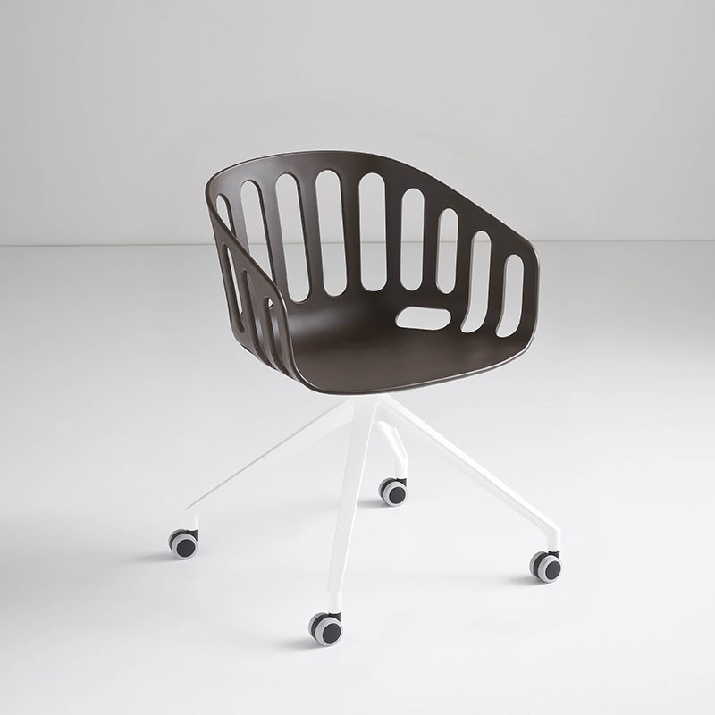 Swivel chair with wheels - Basket UR | Gaber