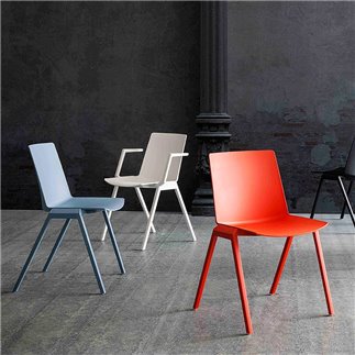 Stackable chair with or without armrests - Jubel IV | Gaber