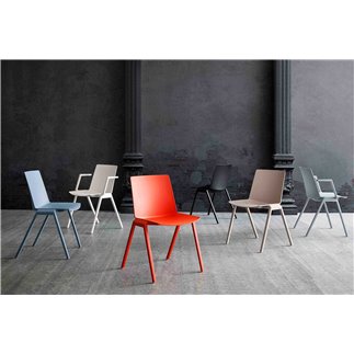 Stackable chair with or without armrests - Jubel IV | Gaber