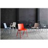 Stackable chair with or without armrests - Jubel IV