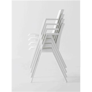 Stackable chair with or without armrests - Jubel IV | Gaber