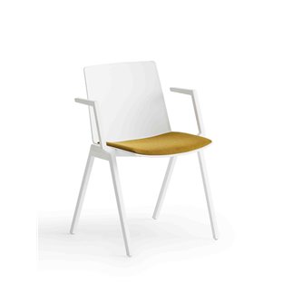 Stackable chair with or without armrests - Jubel IV | Gaber