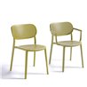 Bar chair with or without armrests - Nuta