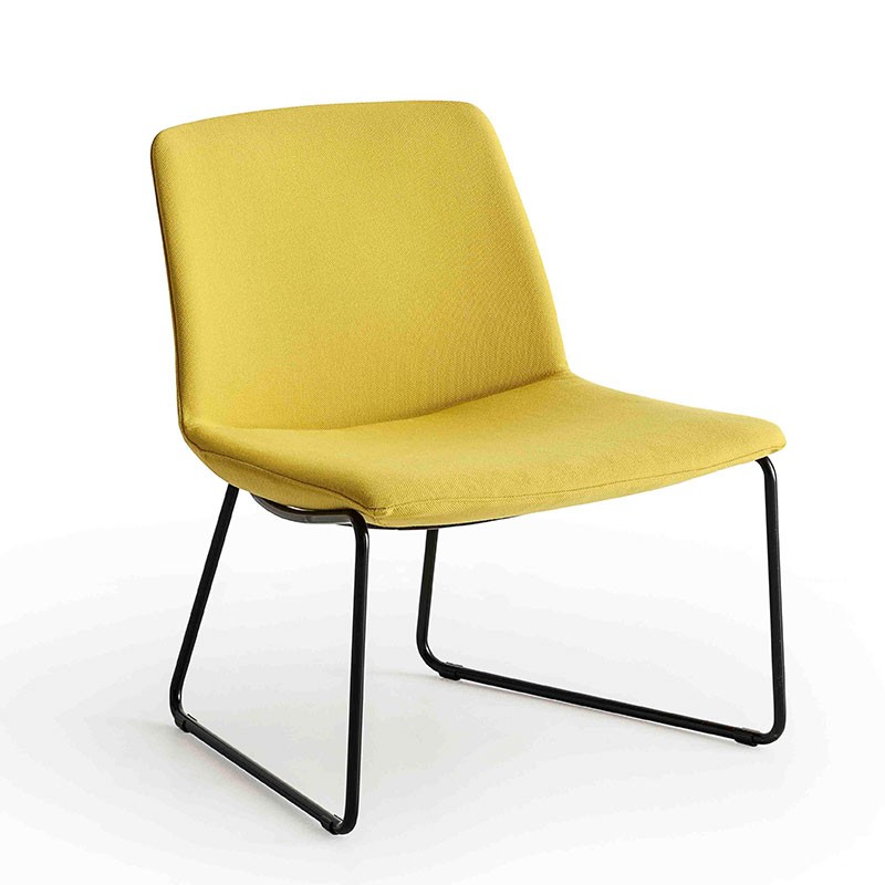 Lounge chair with sled legs - Kanvas Lounge ST | Gaber