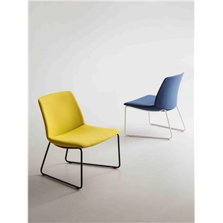 Lounge chair with sled legs - Kanvas Lounge ST | Gaber