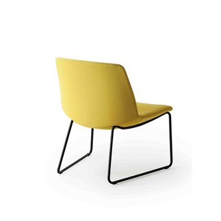 Lounge chair with sled legs - Kanvas Lounge ST | Gaber