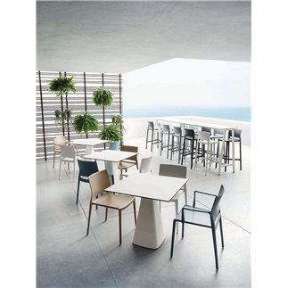 Stackable bar stool H.91/103 cm - Bakhita | Gaber