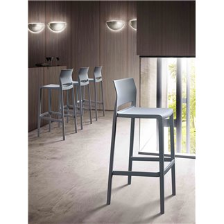 Stackable bar stool H.91/103 cm - Bakhita | Gaber