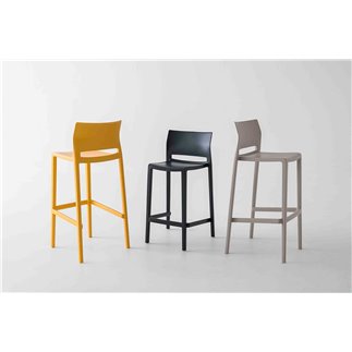 Stackable bar stool H.91/103 cm - Bakhita | Gaber