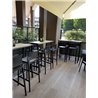 Stackable bar stool H.91/103 cm - Bakhita