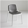 Bar chair in fabric and eco-leather - Isidora